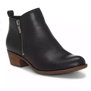 Lucky Brand Basel Leather Flat Bootie